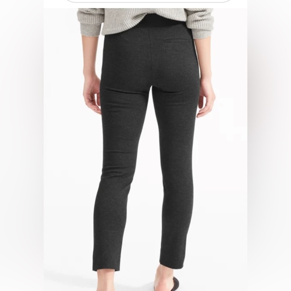 Everlane Stretch Ponte Pant Side Zip Pintuck Front Seam Charcoal Dark Grey Sz 0 - Picture 3 of 7